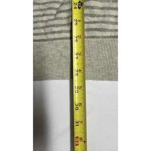 Lot Of 2- J Crew Men's Harbor Cotton Sweaters XL Crewneck Striped Navy Gray - Picture 8 of 10